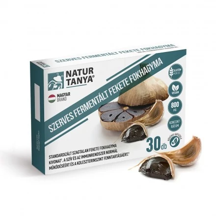 Natur Tanya® Fermentált Fekete Fokhagyma - 800 mg 30 db