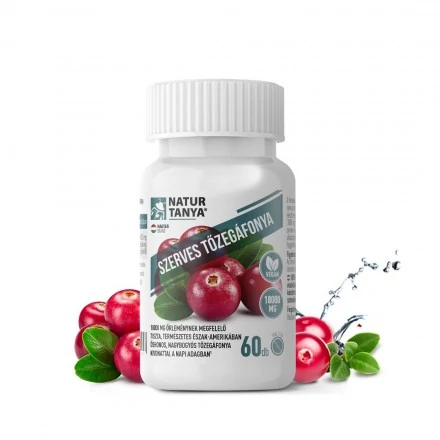 Natur Tanya® Szerves Tőzegáfonya/Cranberry FORTE kapszula 60 db