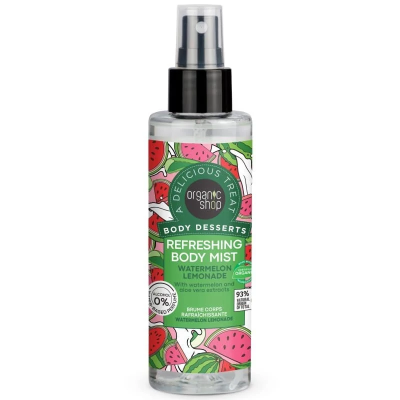  Organic Shop - Görögdinnye-limonádé illatú frissítő testpermet (200 ml)