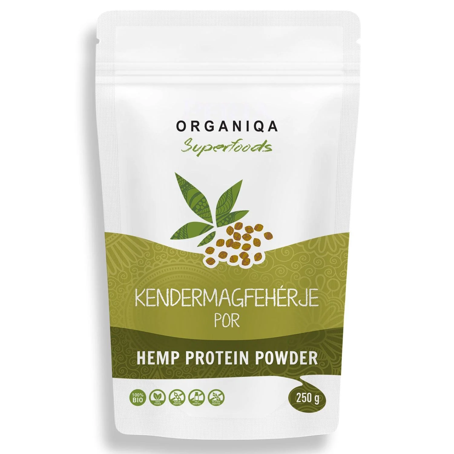 Kendermag fehérje por bio 250 g - Organiqa