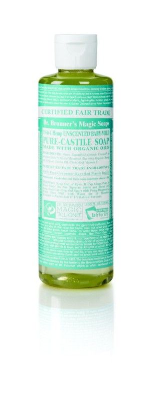 Folyékony szappan és tusfürdő illatmentes bio 240 ml - Dr. Bronners