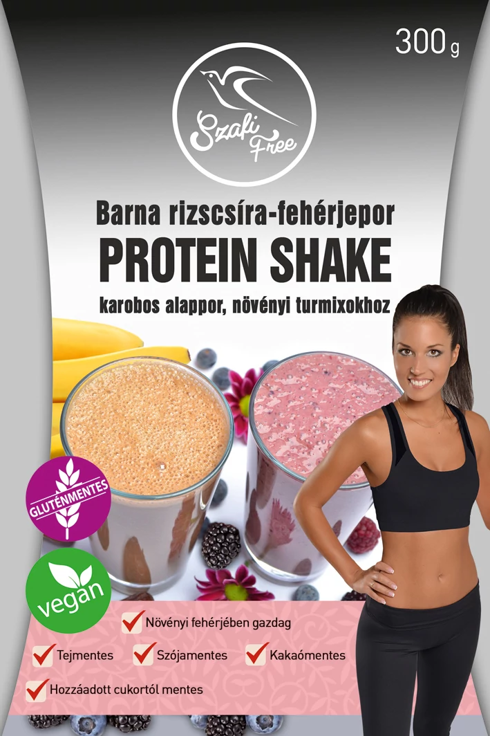 Barna rizscsíra fehérje por Protein Shake 300 g - Szafi Free