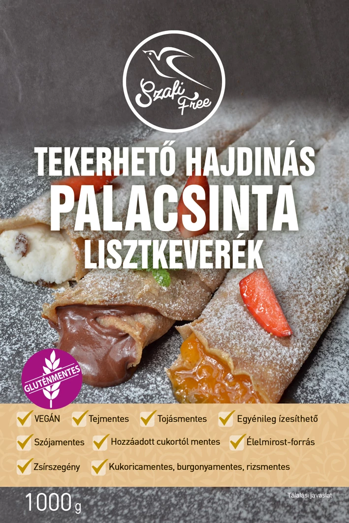 Tekerhető hajdinás palacsinta lisztkeverék 1000 g - Szafi Free