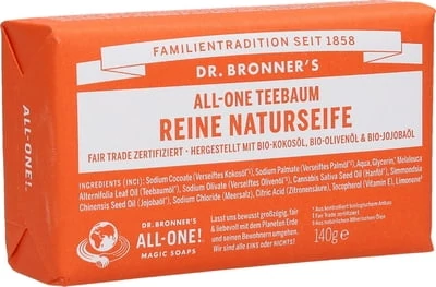 Szilárd szappan teafa 140 g - Dr. Bronners