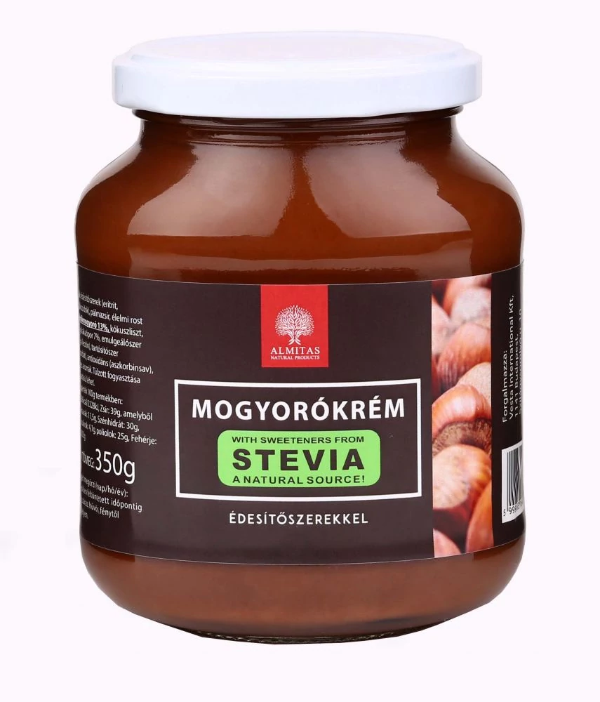 Mogyorókrém eritrittel, steviával 350 g - Almitas