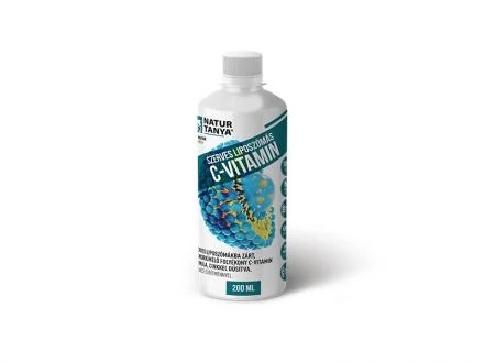 Natur Tanya® Liposzómás C-vitamin + cink folyékony formában 200 ml