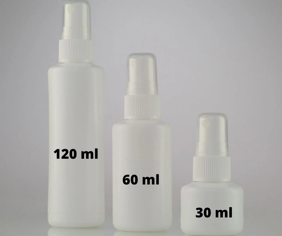 Pumpás (szórófejes) flakon 30 ml